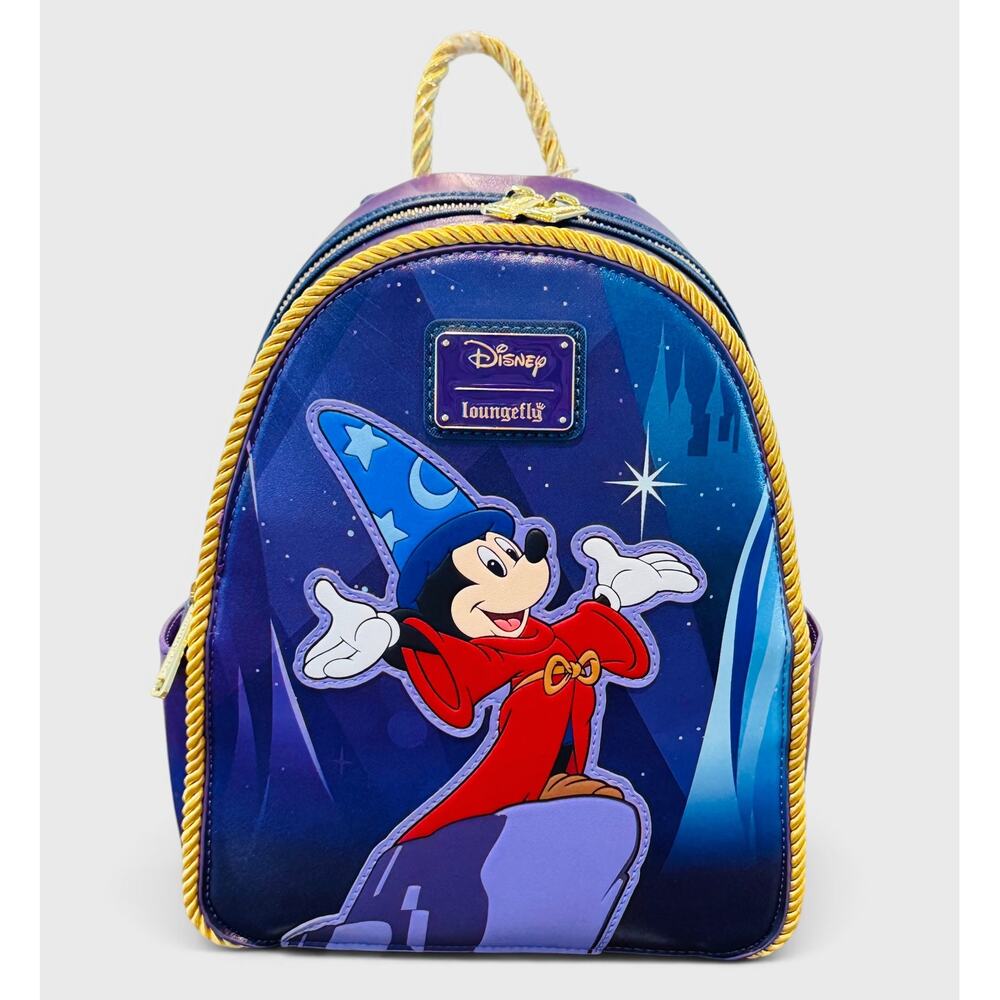 D23 Loungefly Disney Fantasia Sorcerer Mickey Mini Backpack NWT 2026